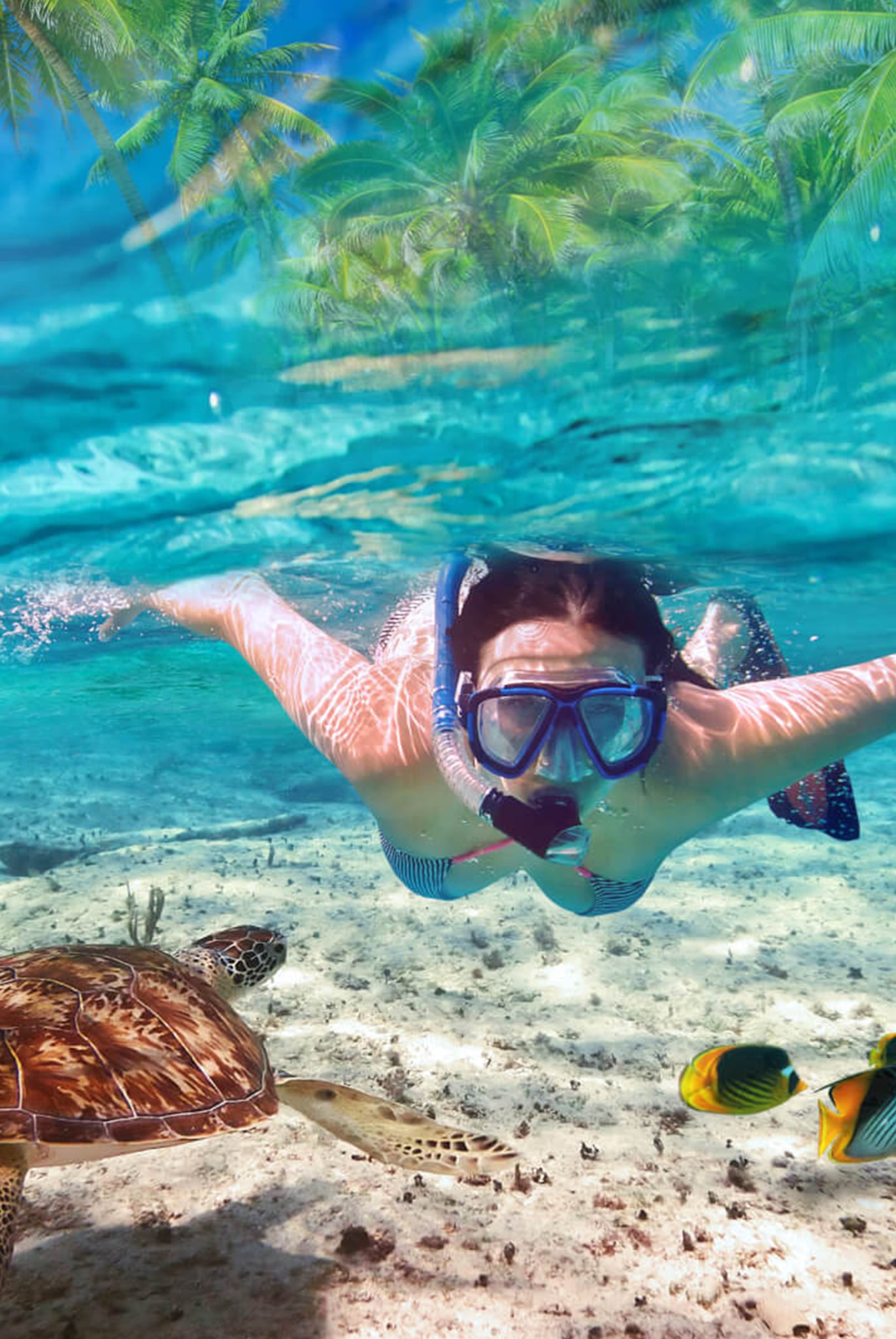 SNORKELING AT MNEMBA ATOLL IN ZANZIBAR